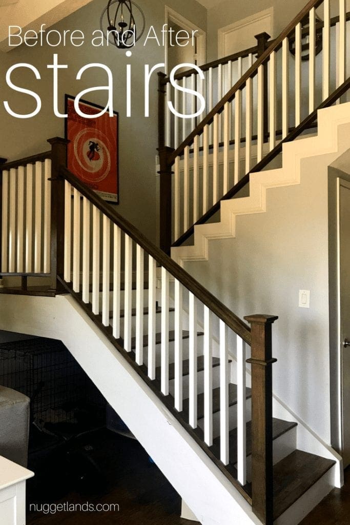 The after photo of our remodeled stairs.