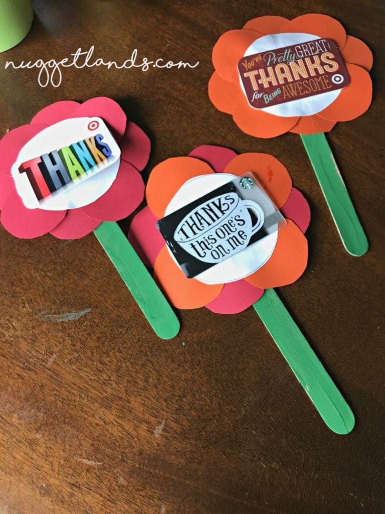 Teacher Appreciation Craft 3 flowers
