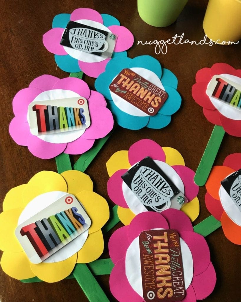Teacher Appreciation Craft flower bunch